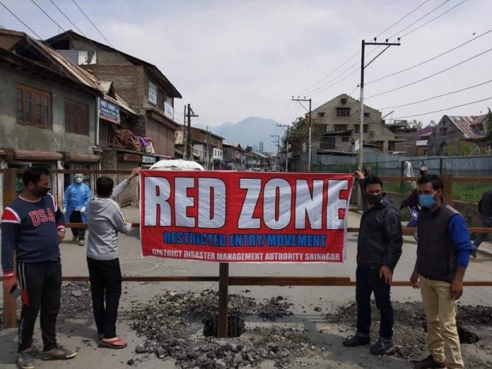 Coronavirus, Kashmir, Red zone