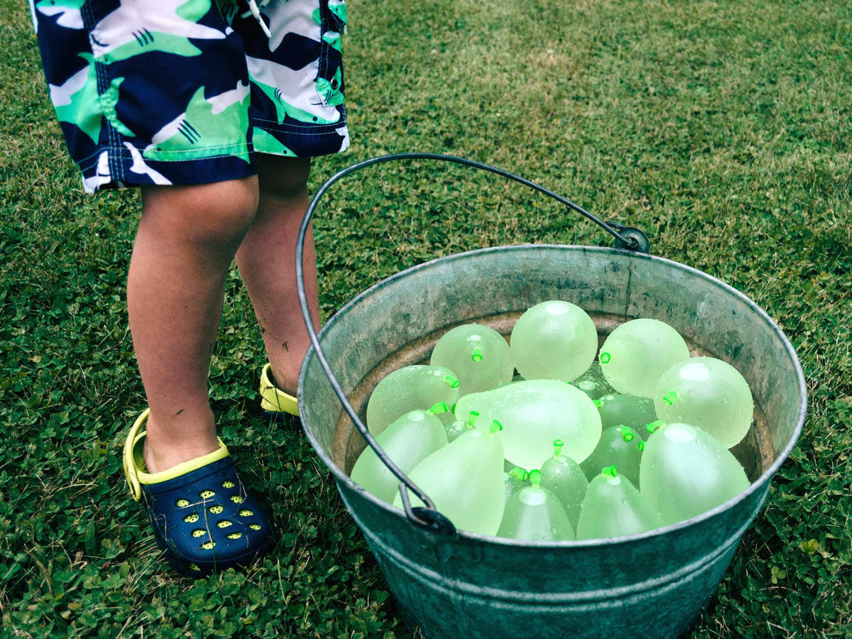 Water-resistant shoes for little boys that'll make rain showers fun