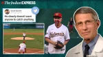 dr anthony fauci, dr fauci baseball opening pitch, dr fauci yankee opening pitch, dr fauci mlb pitch, Washington Nationals dr fauci, viral news, indian express